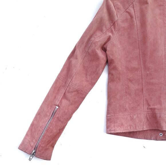BlankNYC Dusty Rose Suede Moto Jacket  | Boho Luxe | Y2K Coquette Street Style - Picture 16 of 16